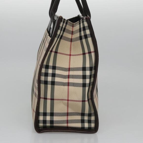 Burberry Nova Check Hand Bag Canvas Beige - Picture 4 of 16